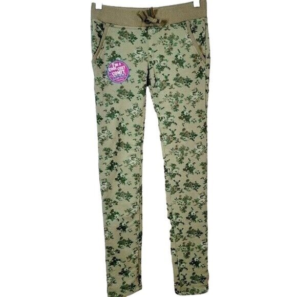 Vigoss Girls Floral Jeggings Pants Green Size 14 Pockets Pull On Leggings NWT - Picture 1 of 6